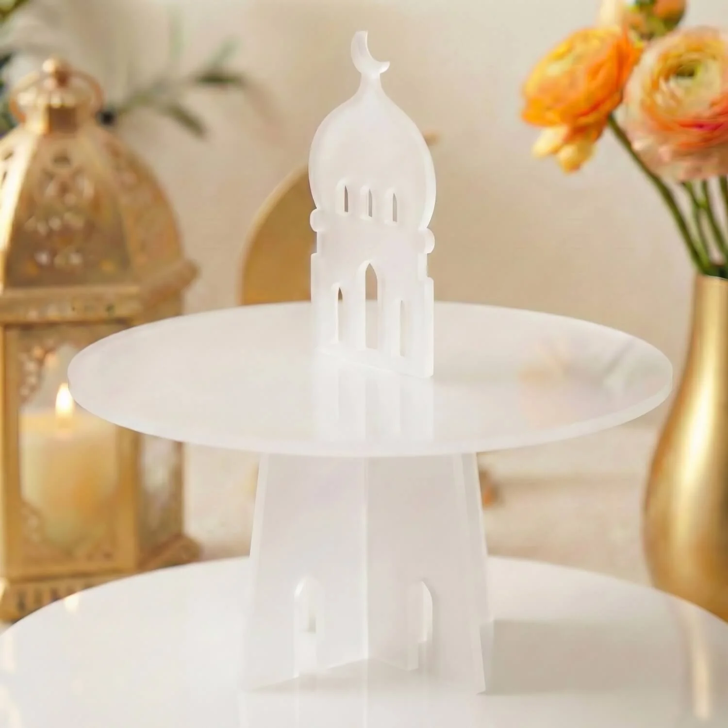 3-Tier Round Acrylic Serving Stand – Ramadan Date & Sweets Tower - Image 16