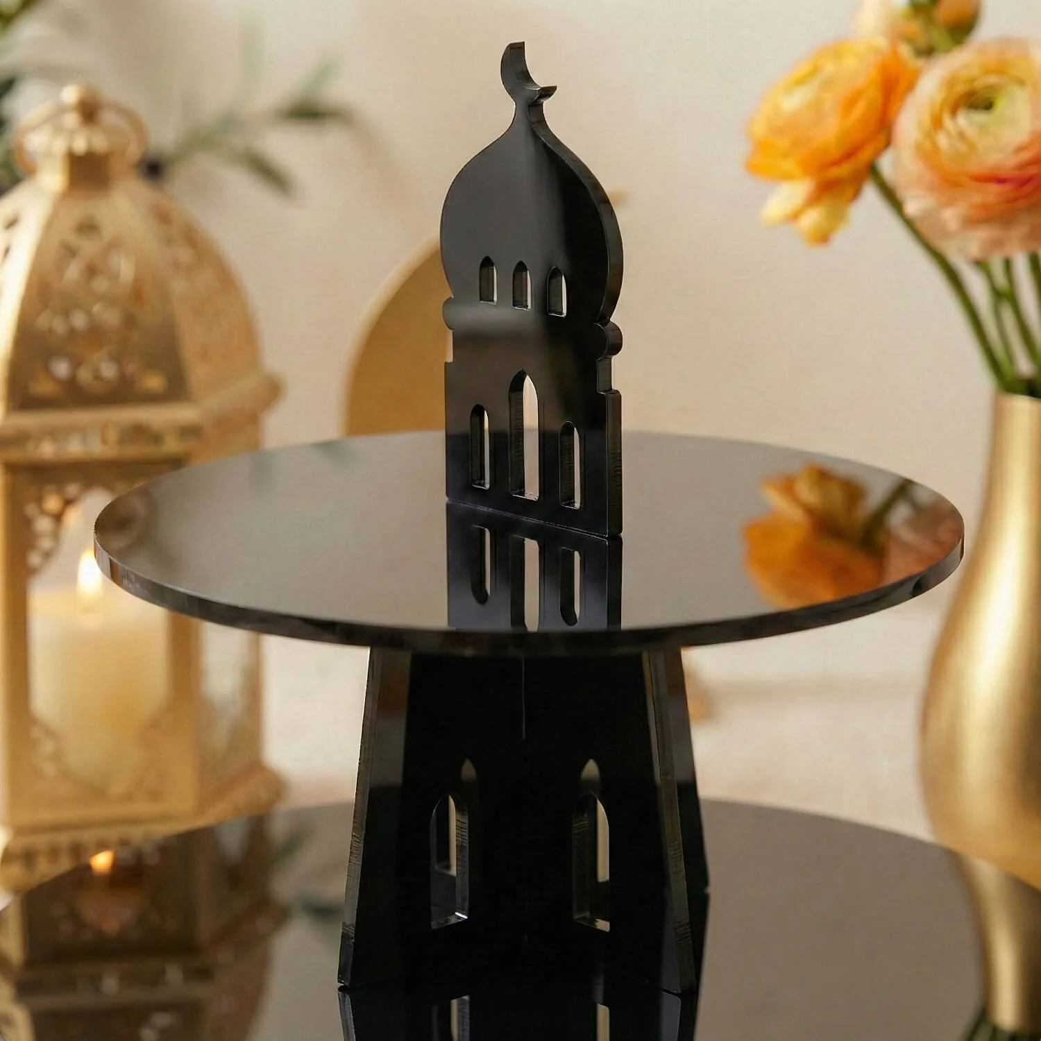 3-Tier Round Acrylic Serving Stand – Ramadan Date & Sweets Tower - Image 19