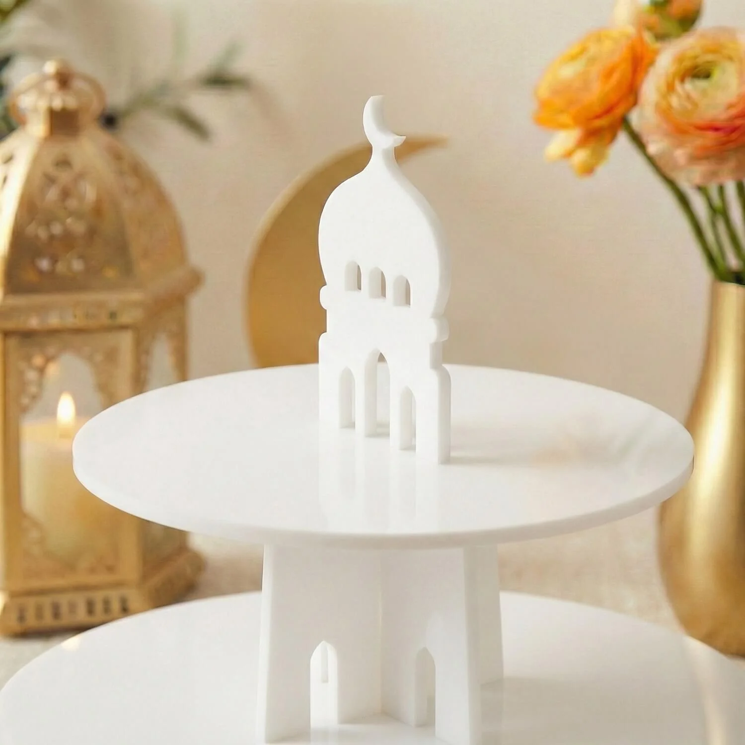 3-Tier Round Acrylic Serving Stand – Ramadan Date & Sweets Tower - Image 21