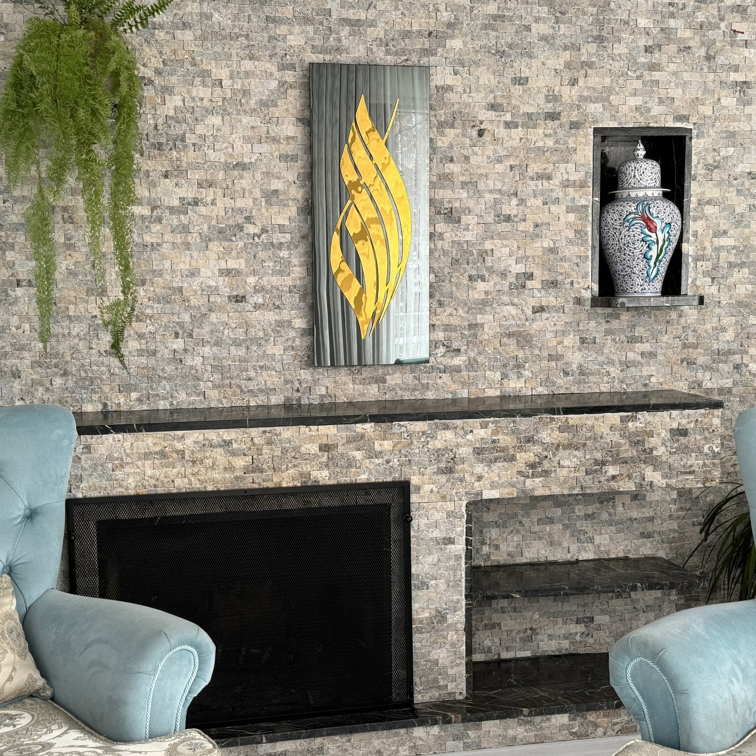 Allah Calligraphy Decor - Islamic Wall Art | Tempered Glass - Image 6