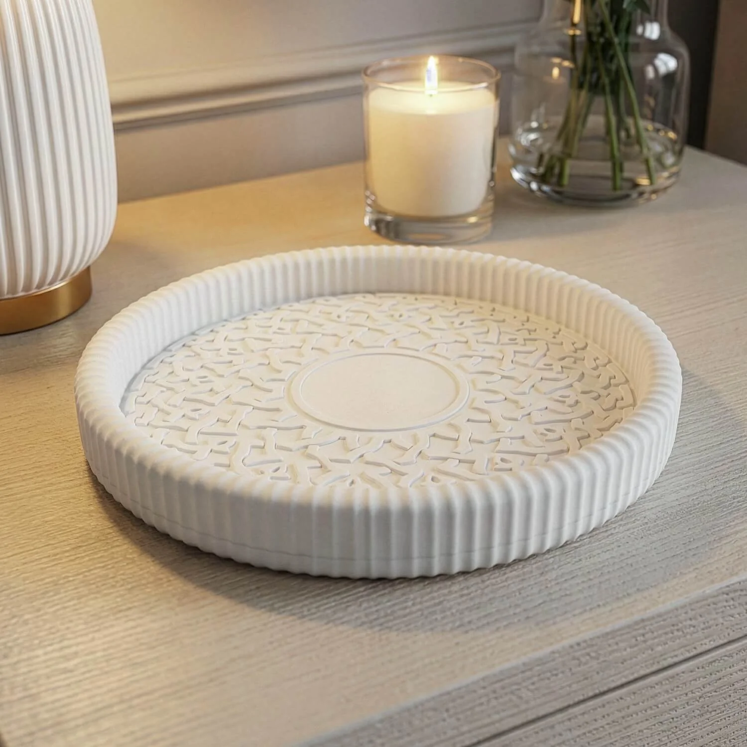 Aslam Al Silahdar Geometric Medallion – Catchall Tray
