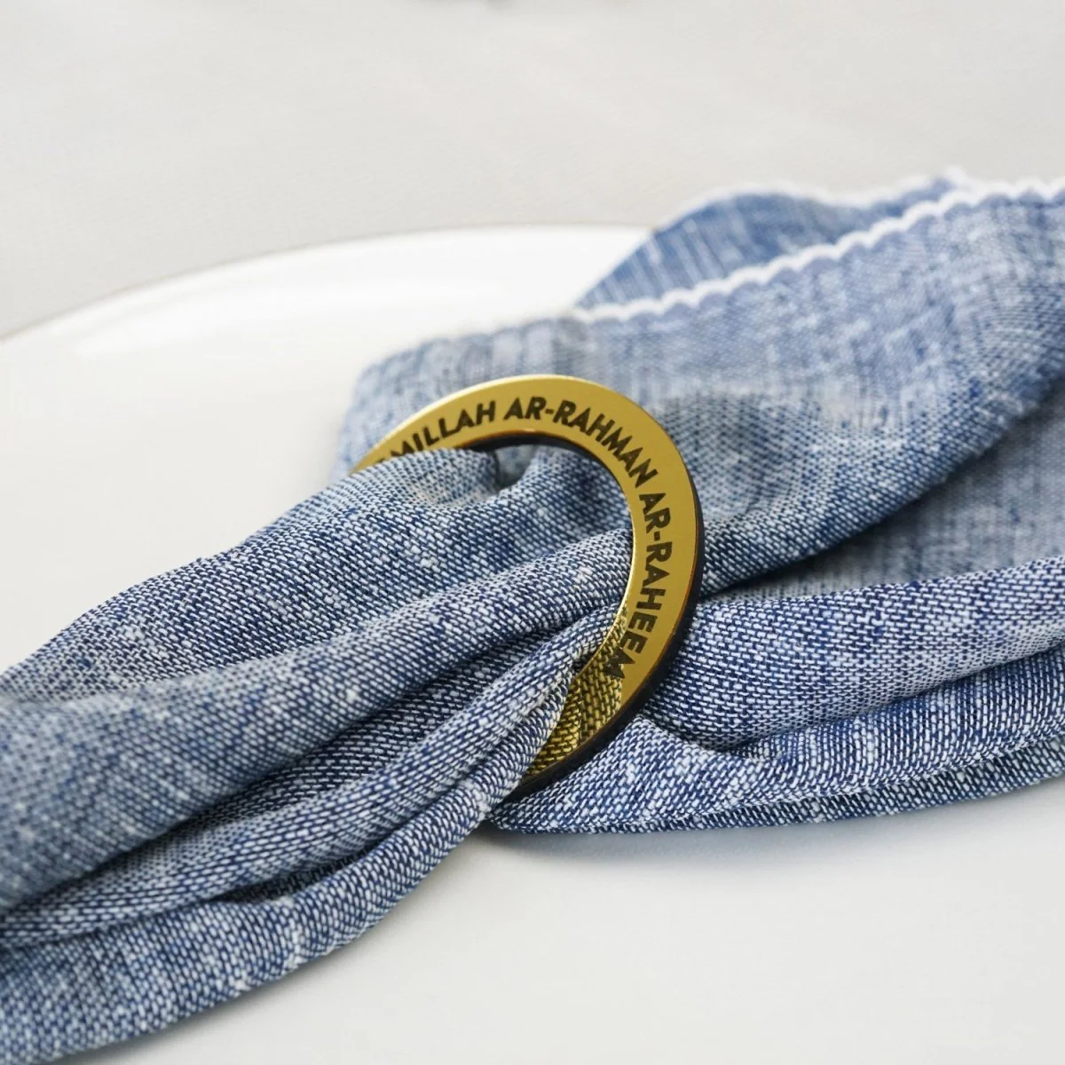 Bismillah Al-Rahman Al-Raheem Napkin Holder | Circular Islamic Table Decor - Image 10