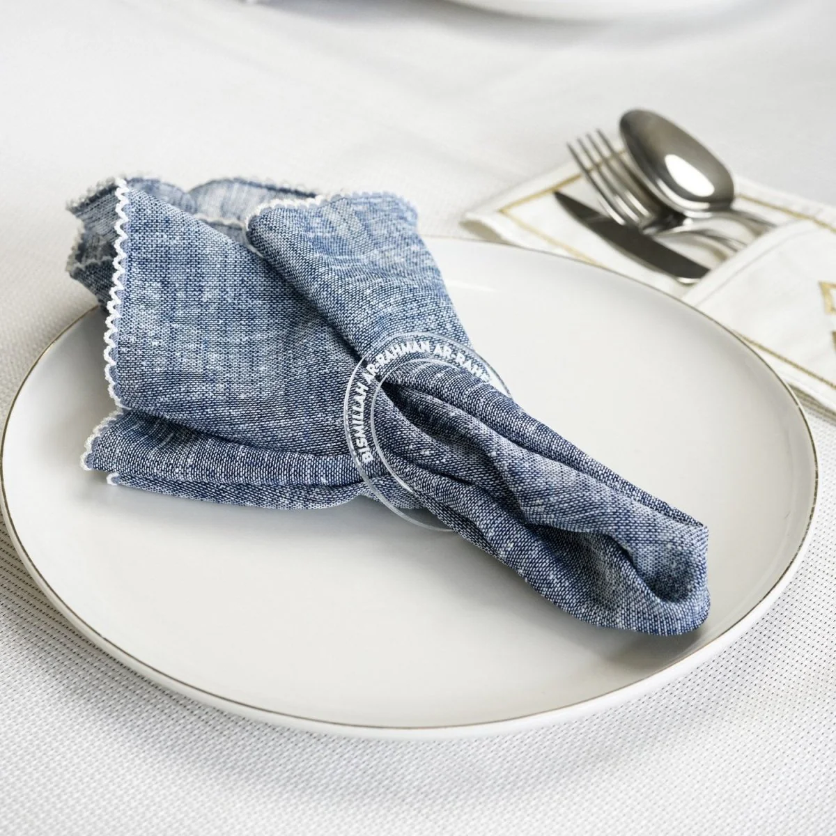 Bismillah Al-Rahman Al-Raheem Napkin Holder | Circular Islamic Table Decor - Image 14
