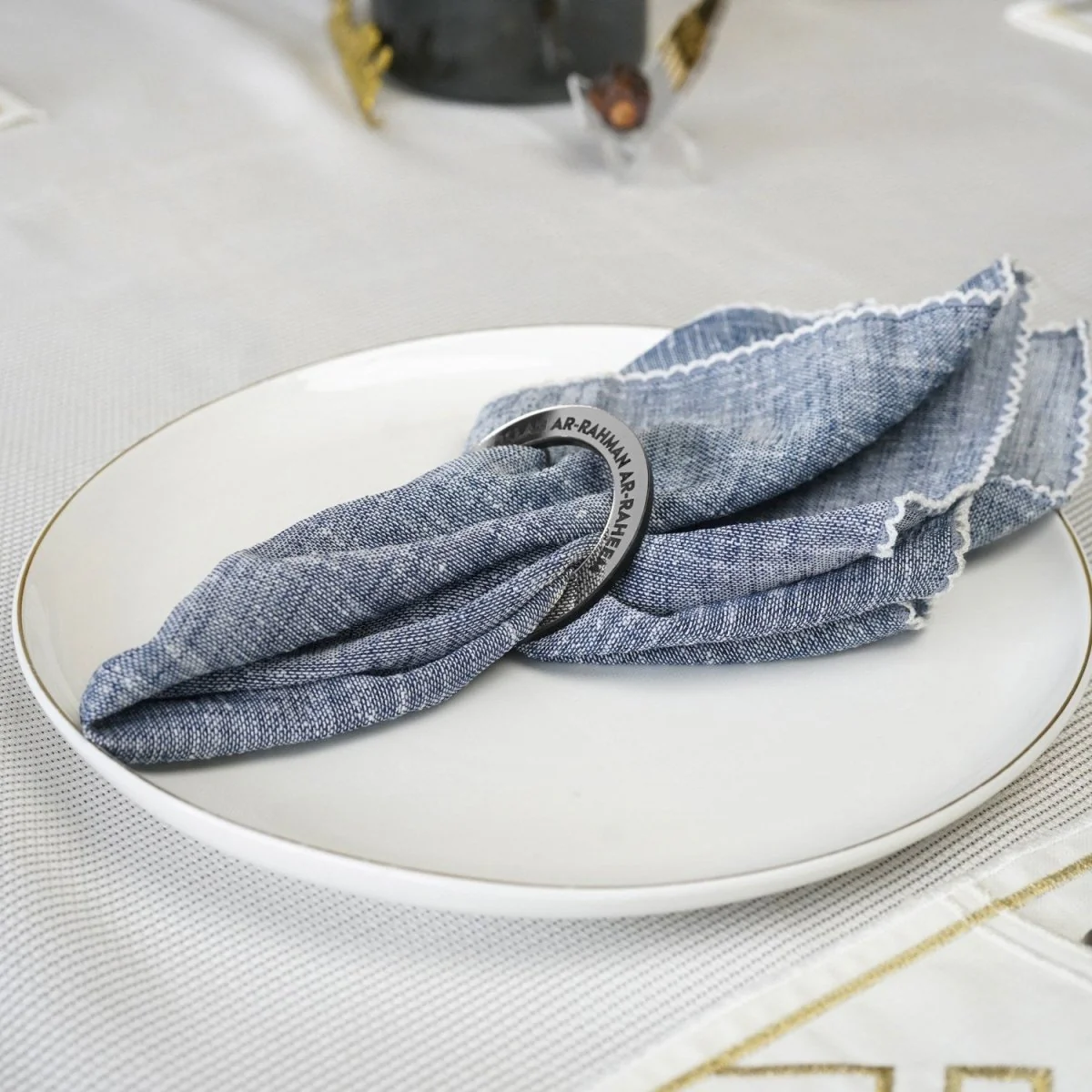 Bismillah Al-Rahman Al-Raheem Napkin Holder | Circular Islamic Table Decor - Image 9
