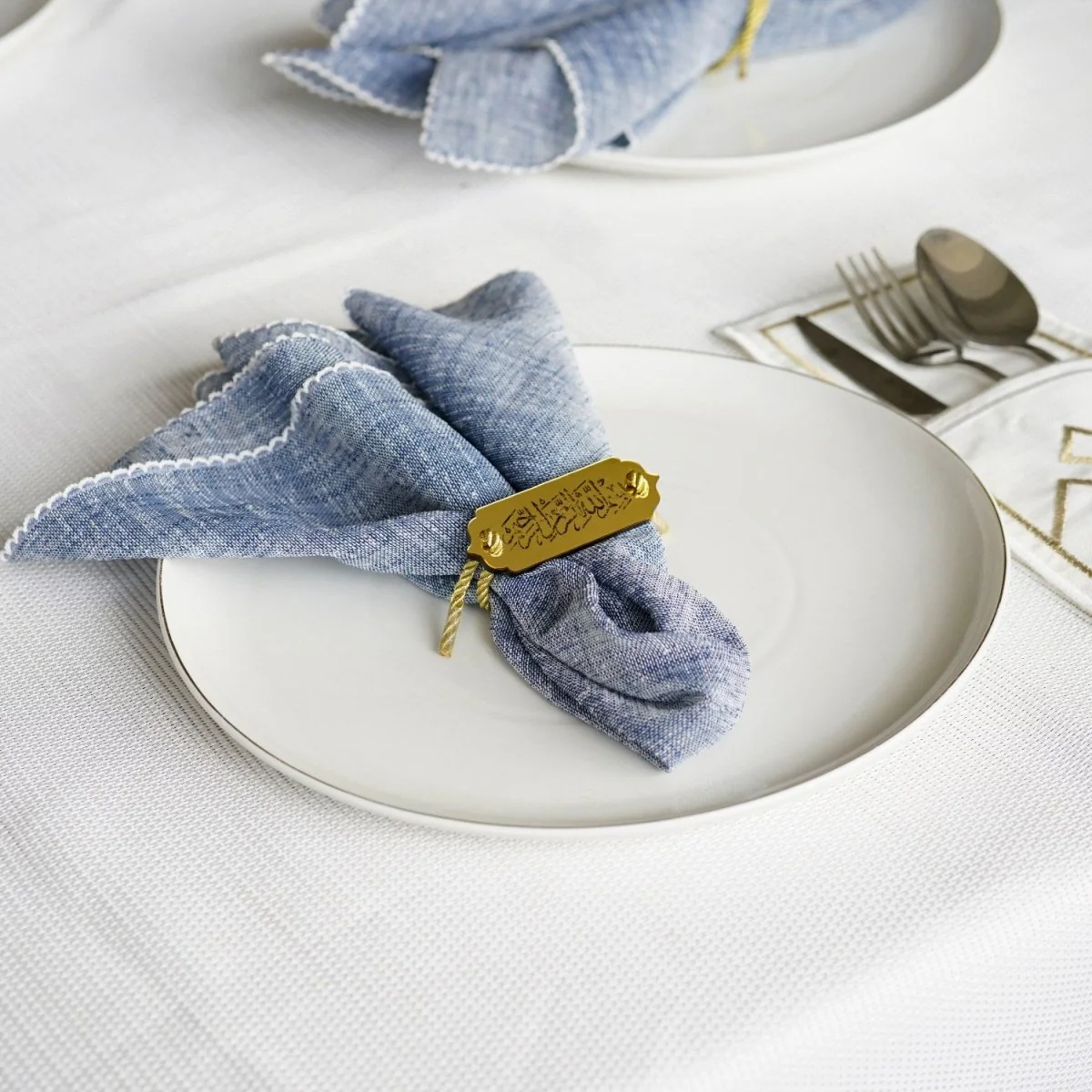 Bismillah Napkin Holder with Hanging String - Suhoor&Iftar Table Decor, 6-12 Pcs - Image 8