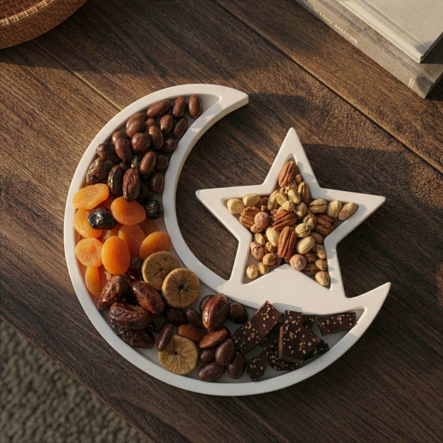 Crescent Moon & Star Serving Platter – Ramadan Date Tray - Image 10