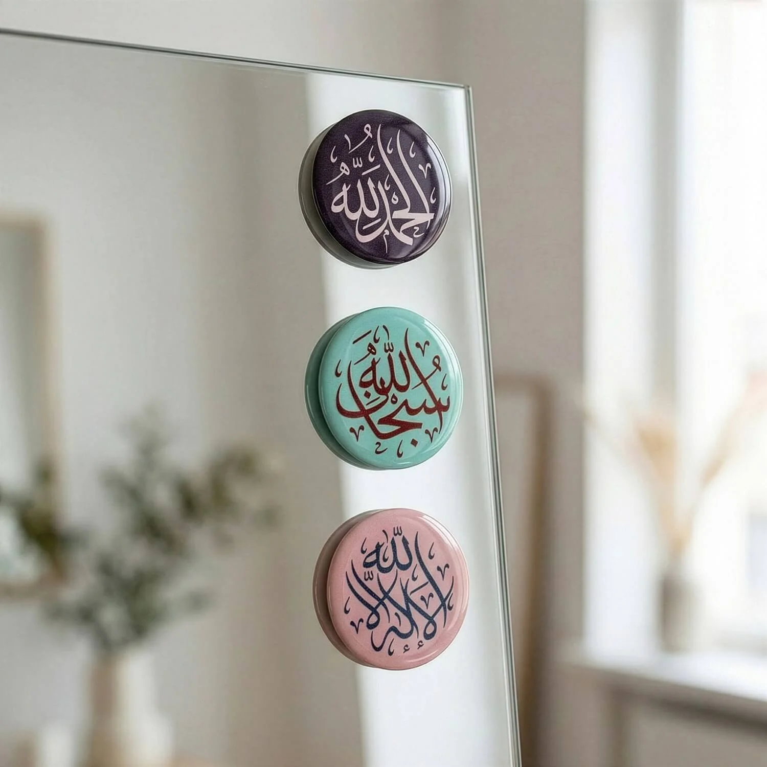 Premium 3D Dhikr Resin Stickers - Multi-Color Islamic Calligraphy Set - Image 4