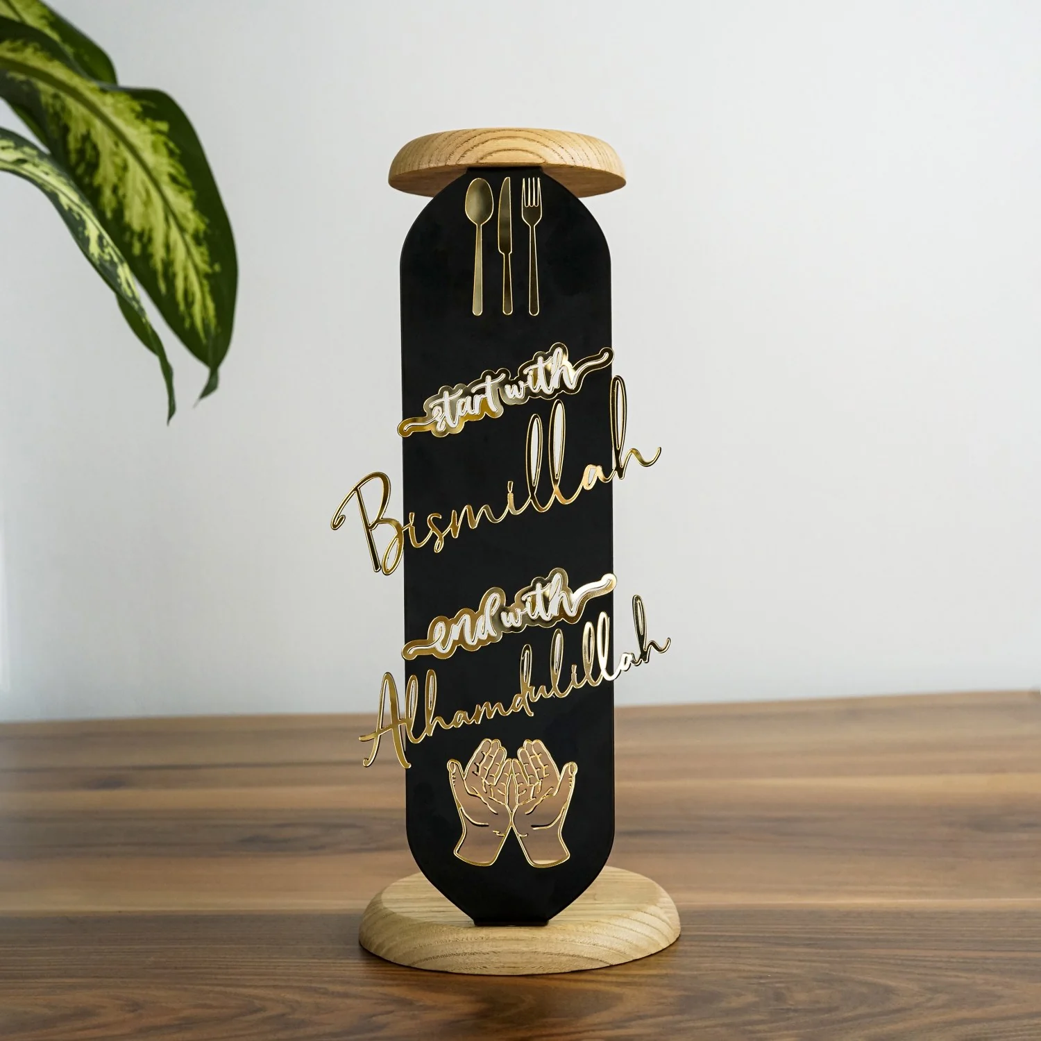 Dining Table Decor - Islamic Candleholder | Start with Bismillah, End with Alhamdulillah - Image 2
