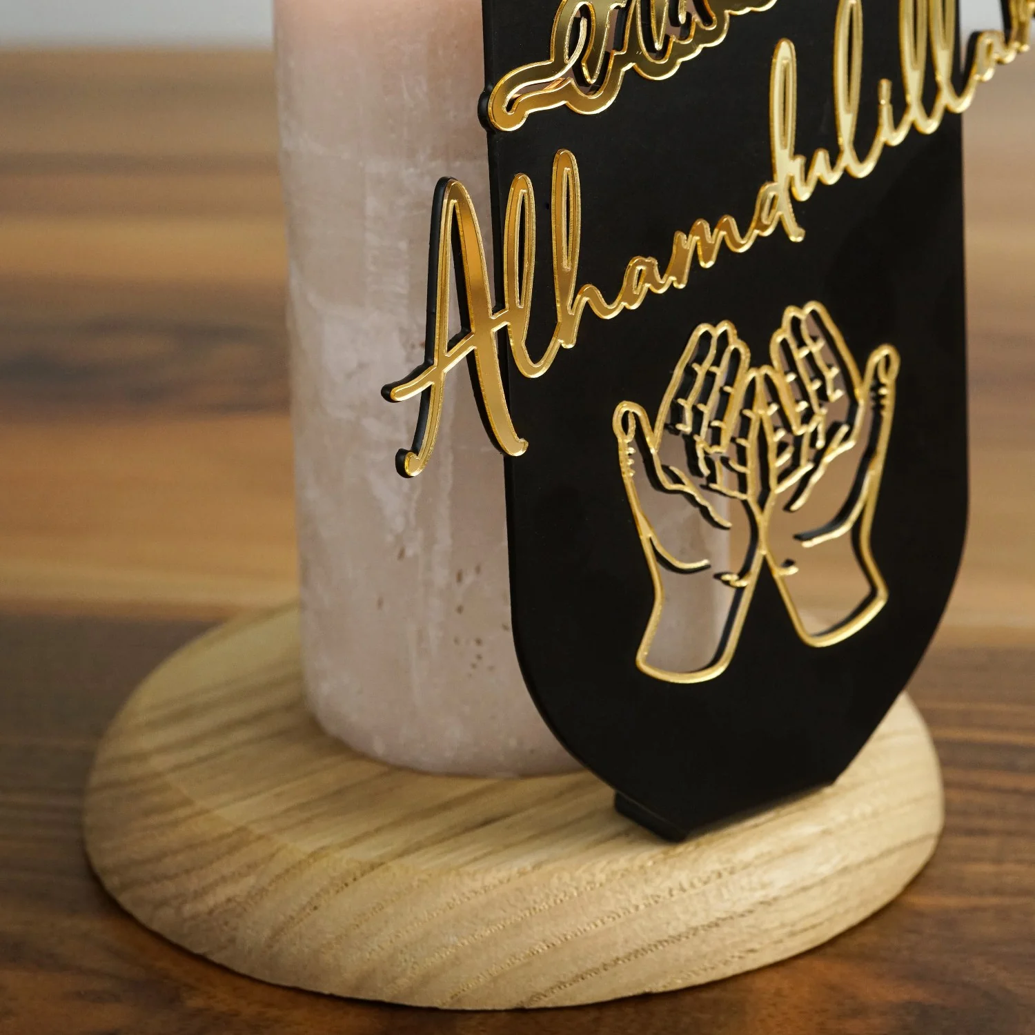 Dining Table Decor - Islamic Candleholder | Start with Bismillah, End with Alhamdulillah - Image 3