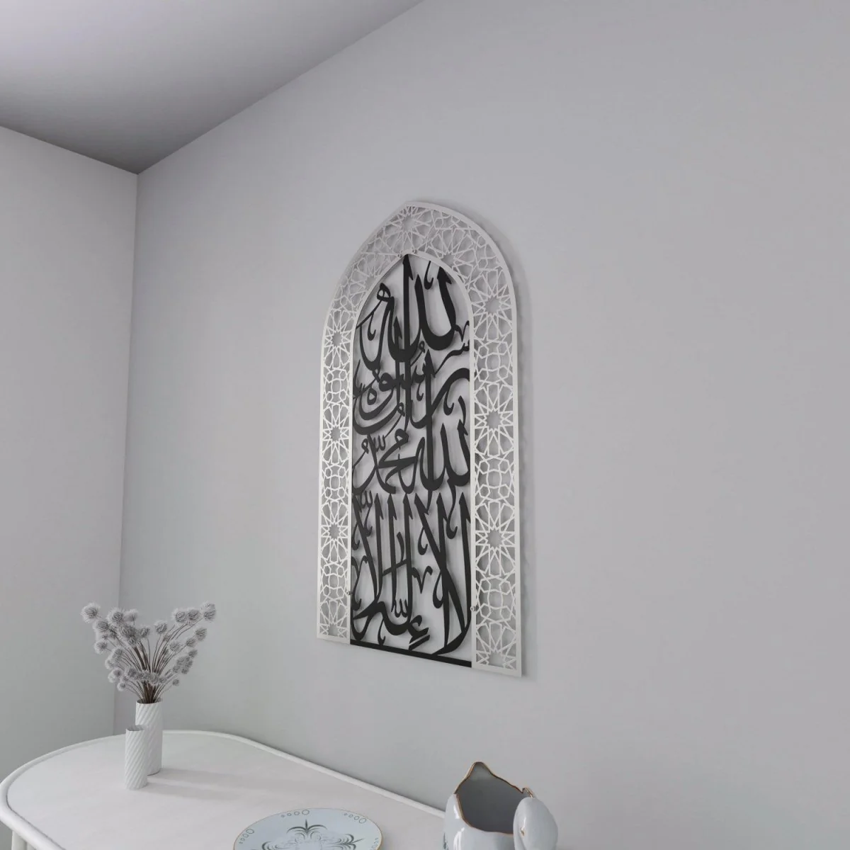 First Kalima Metal Mihrab - Dome Design Prayer Room Decor - Image 31