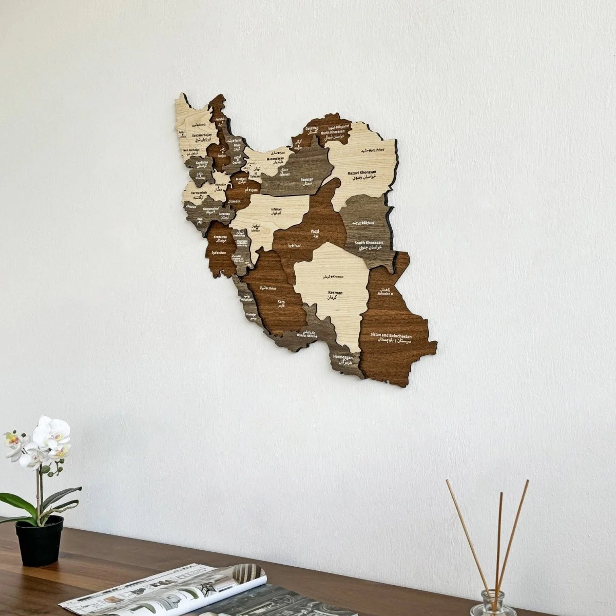 Iran Wooden Wall Map Islamic Wall Art Decor - Image 7