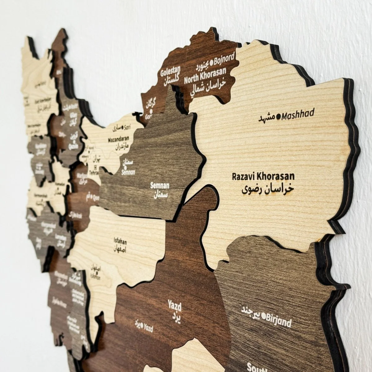 Iran Wooden Wall Map Islamic Wall Art Decor - Image 8