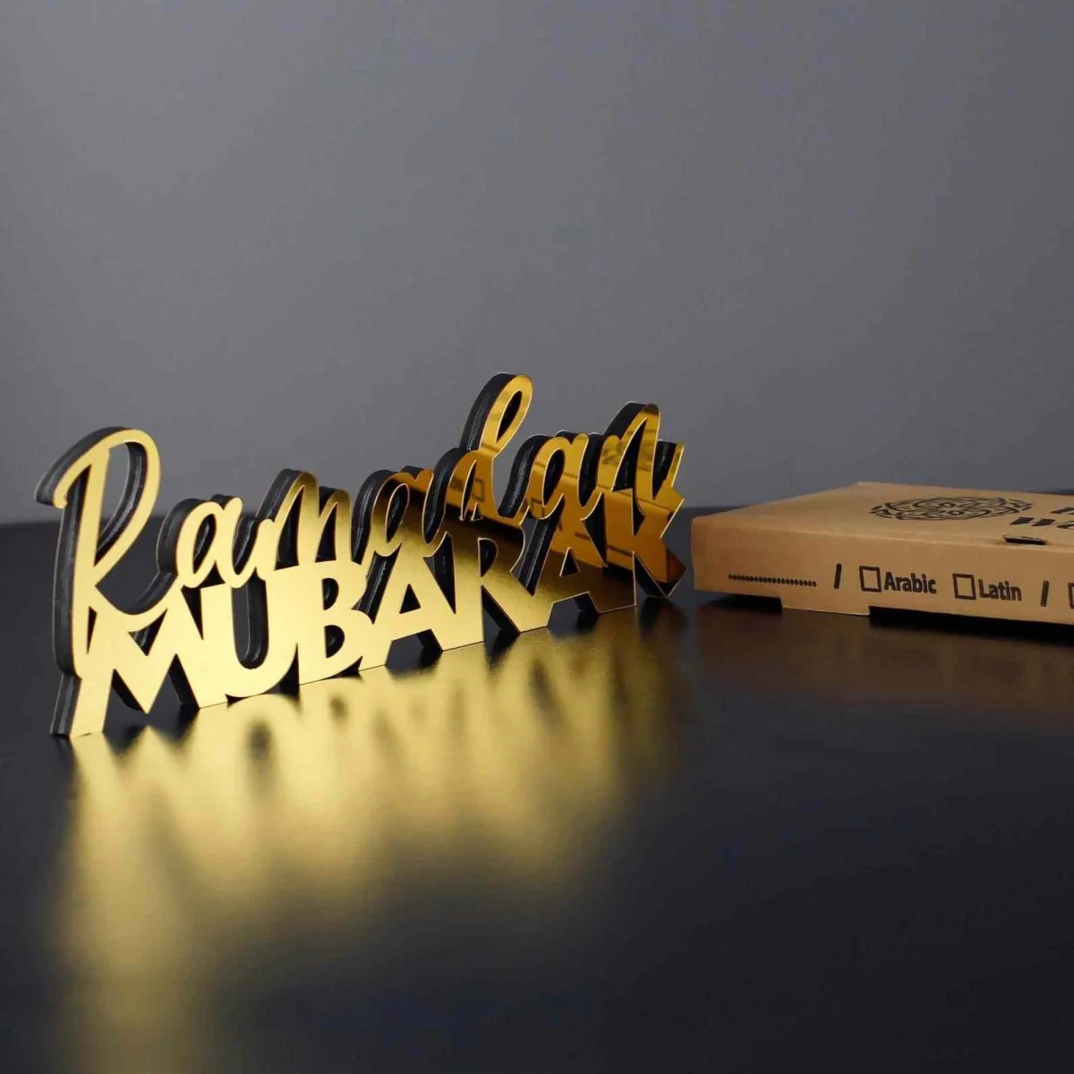 Islamic Tabletop Ramadan Decors - Latin Calligraphy, Muslim Gift - Image 5