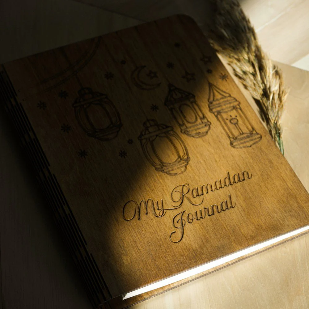 Ramadan Journal for Family Wooden Cover Journal Ramadan Planner - Islamic Gift - Image 8