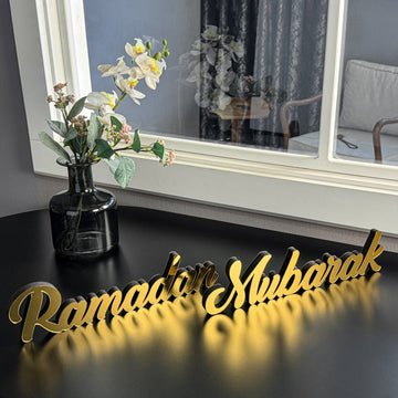 Ramadan Mubarak & Eid Mubarak - Islamic Table Decor | Muslim Gift - Image 18