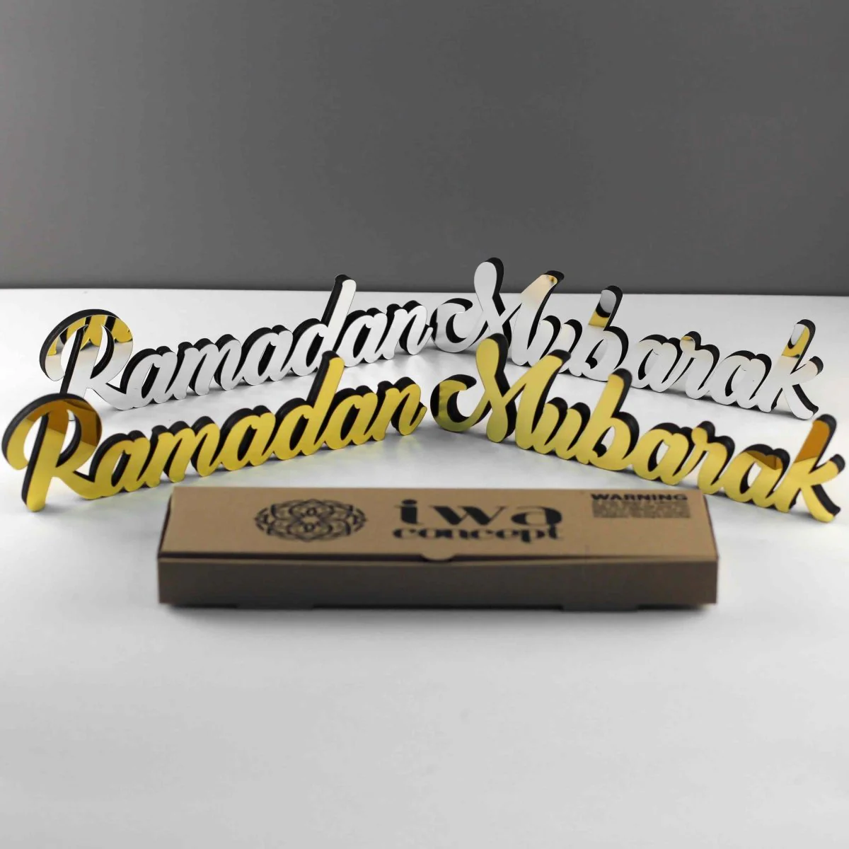 Ramadan Mubarak & Eid Mubarak - Islamic Table Decor | Muslim Gift - Image 7