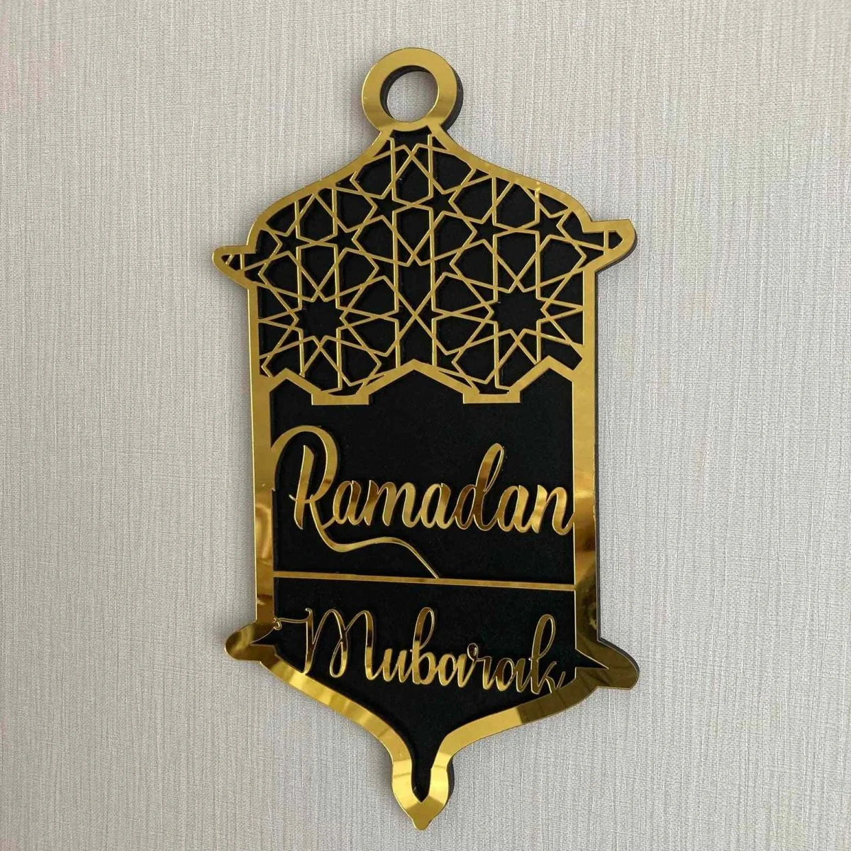 Ramadan Mubarak & Eid Mubarak Sign - Wooden Islamic Wall Art | Muslim Gift - Image 7