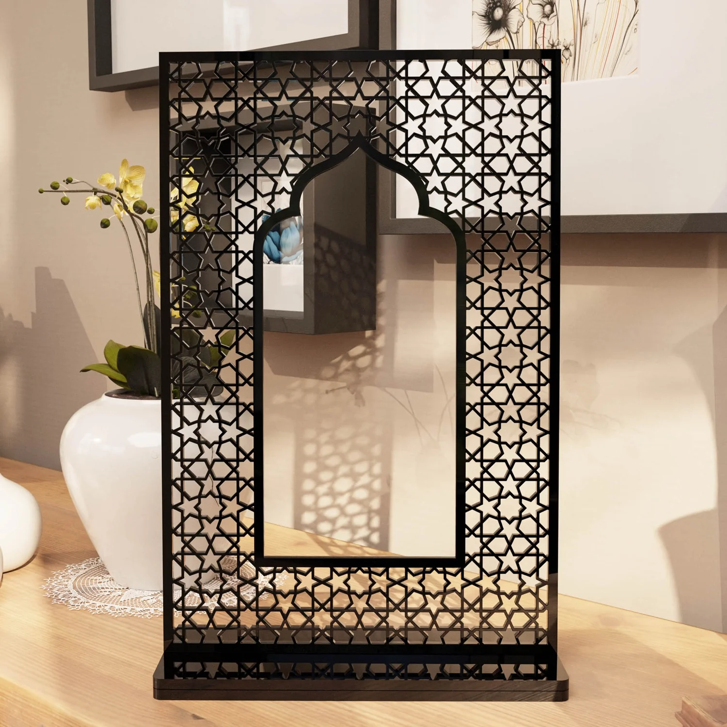 Islamic Mihrab Tabletop Decor – Modern Mosque Arch Art - Image 4