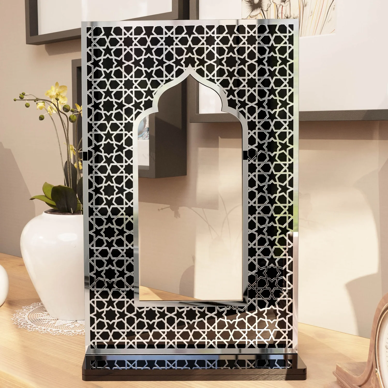 Islamic Mihrab Tabletop Decor – Modern Mosque Arch Art - Image 5