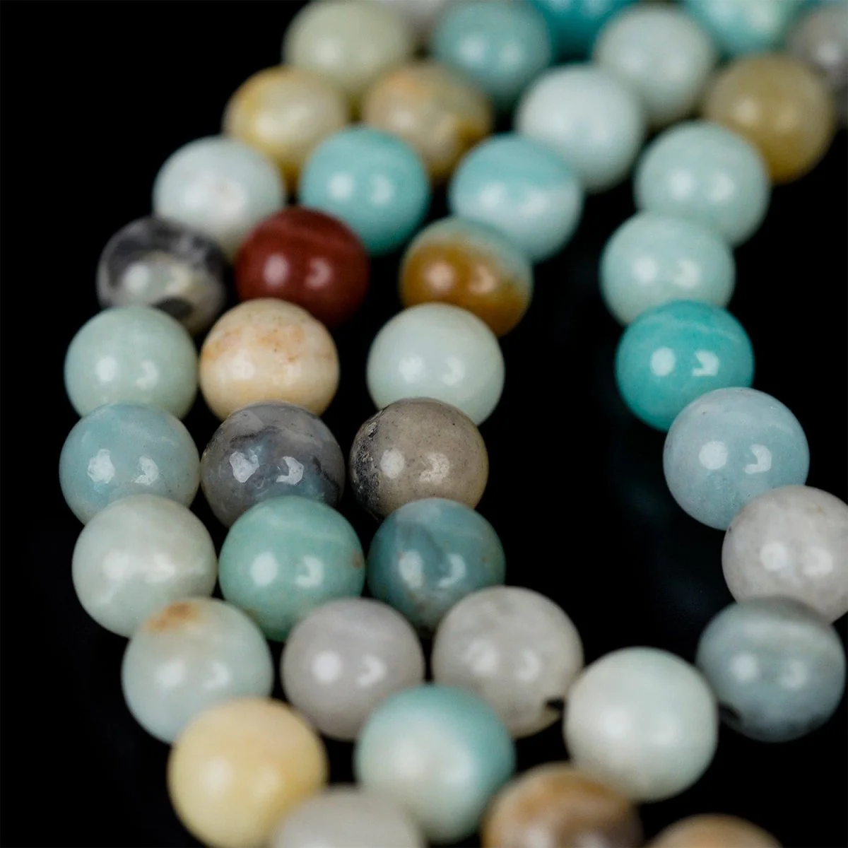 Islamic Prayer Beads | Multi-Colored Amazonite Stone Beads - Dhikr Misbaha - Image 5