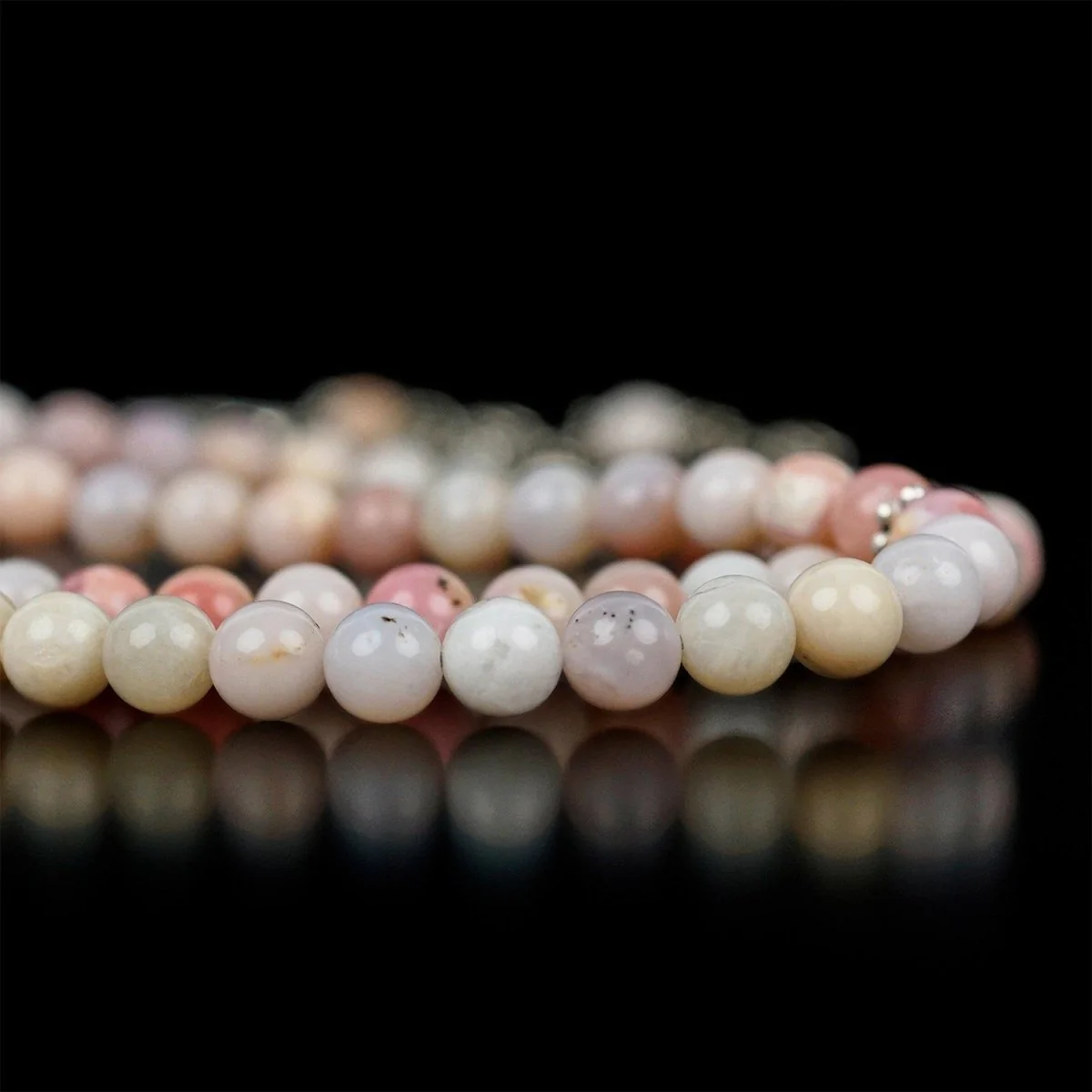 Islamic Prayer Beads - Pastel Pink Opal Stone Beads | Dhikr Rosary - Image 2