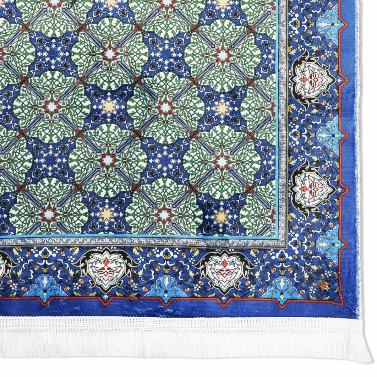 Islamic Prayer Rugs - Blue & Green Tile Patterns - Image 5