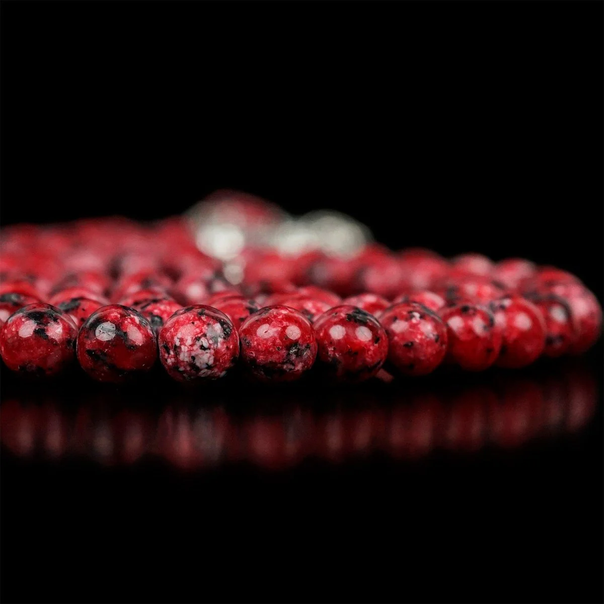 Islamic Praying Beads - Deep Red & Black Classic Pray Tasbeeh - Image 2