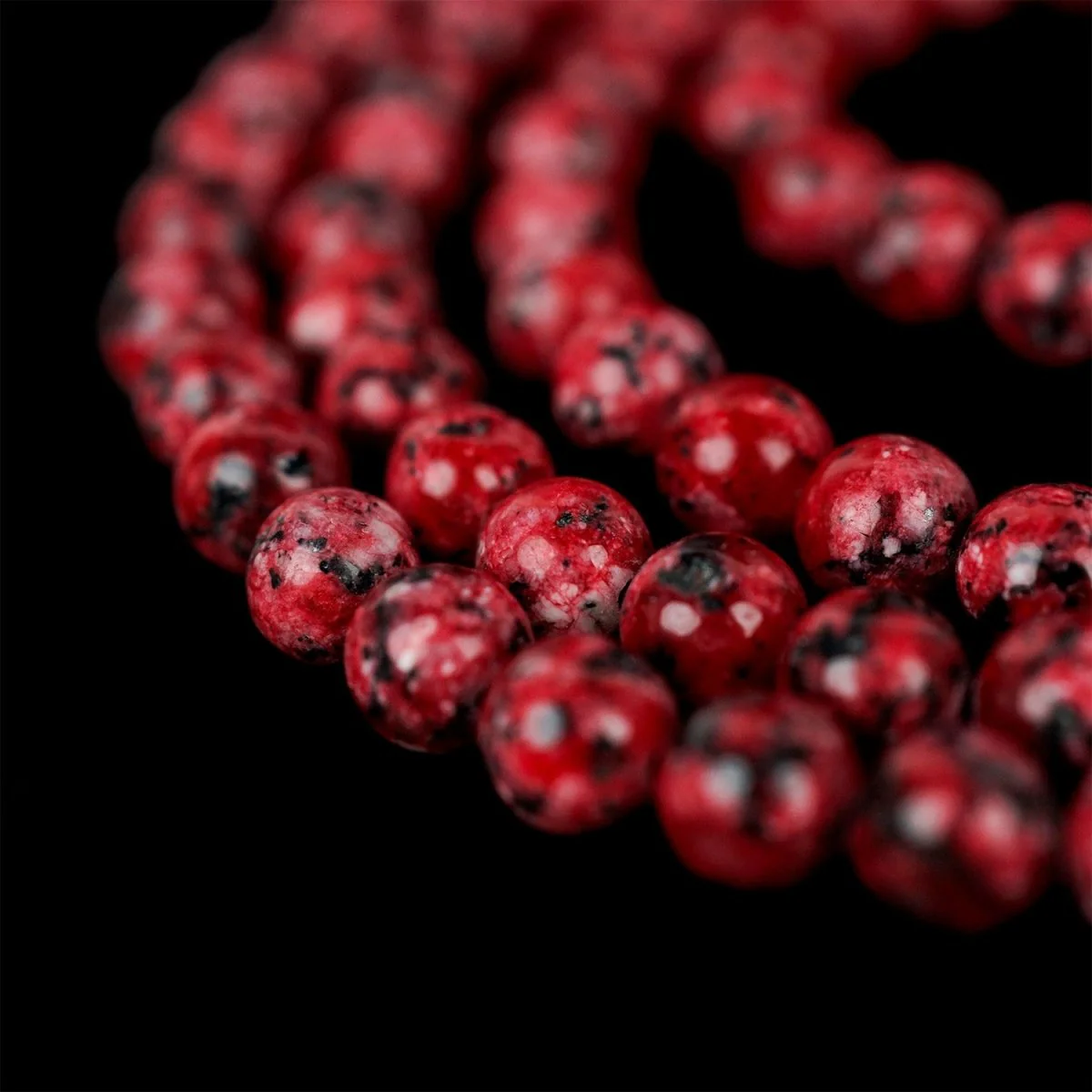 Islamic Praying Beads - Deep Red & Black Classic Pray Tasbeeh - Image 5