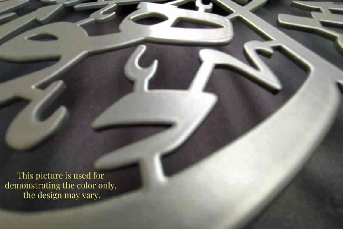 As-Salamu Alaykum Wa-Rahmatullahi Wa Barakatuh - Metal Arabic Calligraphy Art Decor - Image 11