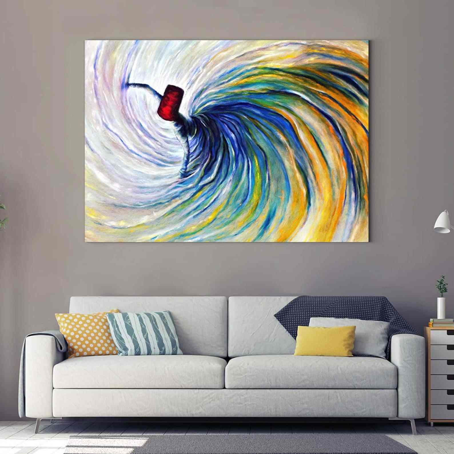 Islamic Wall Art | Whirling Dervish - Modern Canvas Printing - Image 2