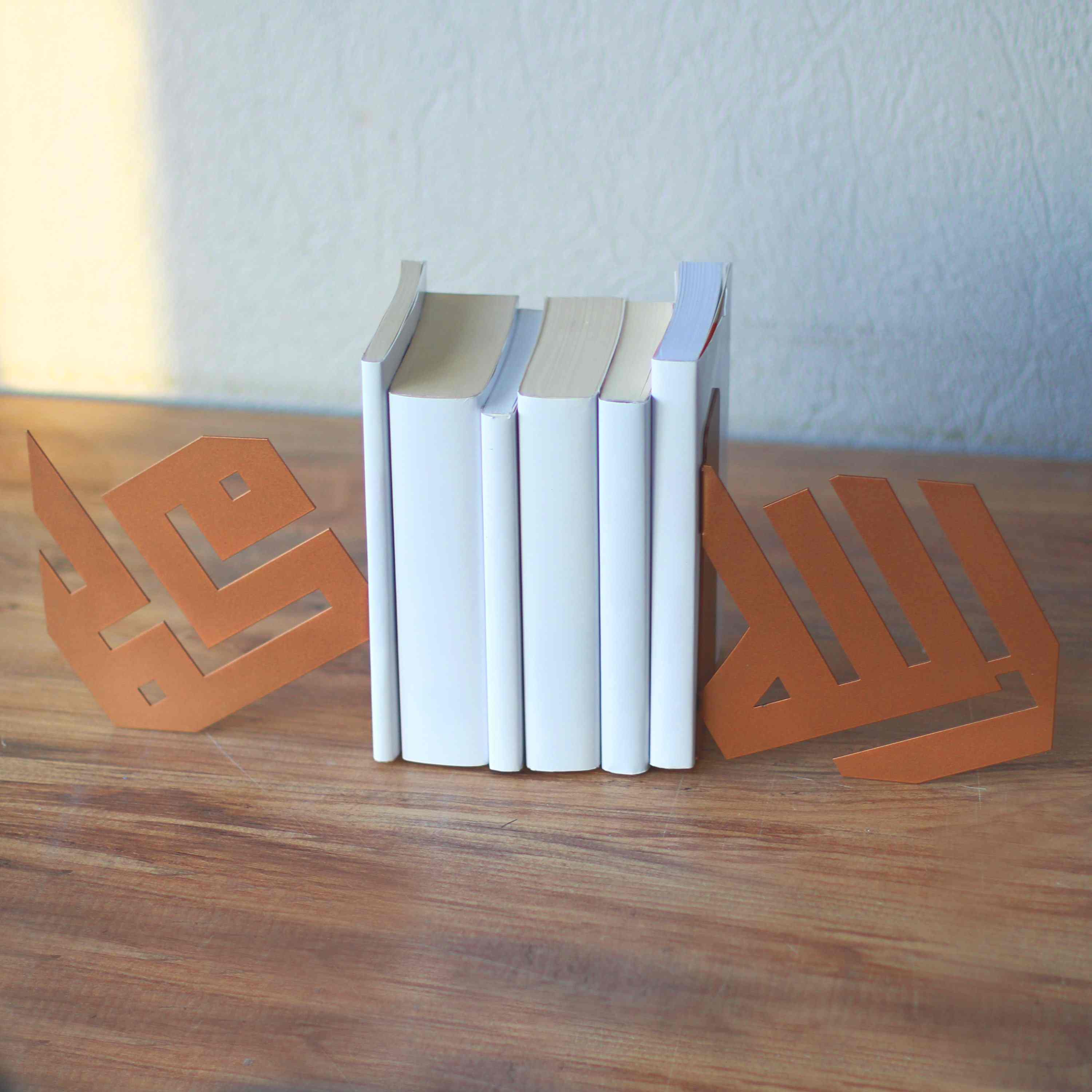 Allah (C.C.) and Mohammad (PBUH) Bookend - Kufic Calligraphy, Islamic Home Decor - Image 4