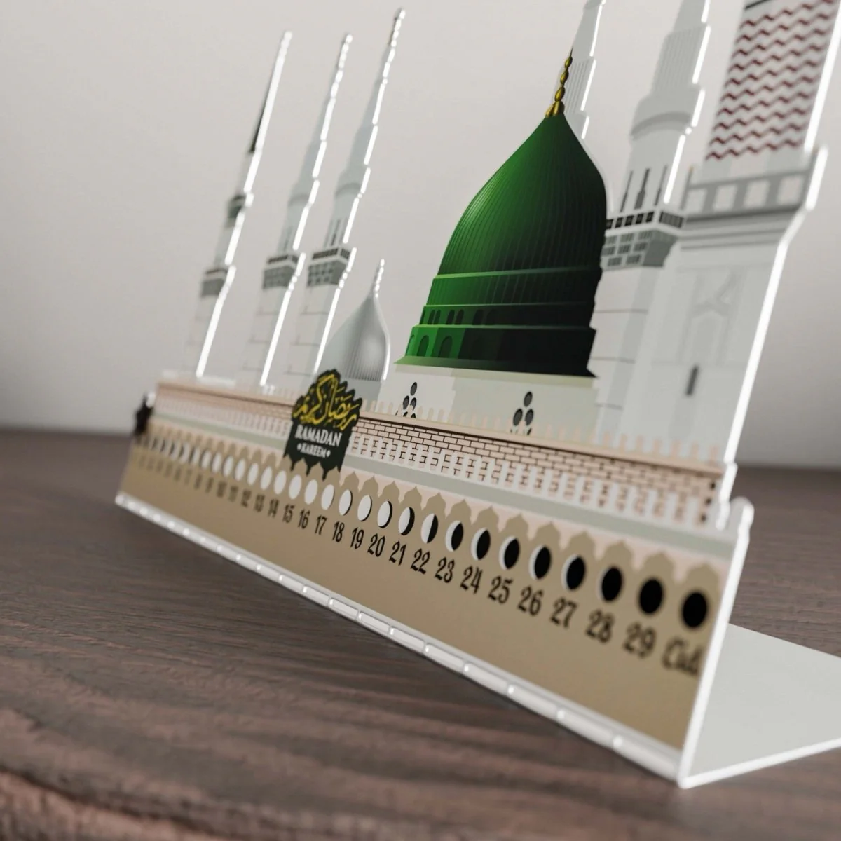 Ramadan Calendar - Islamic Table Decor | Ramadan Kareem&Masjid-An Nabawi Design - Image 6