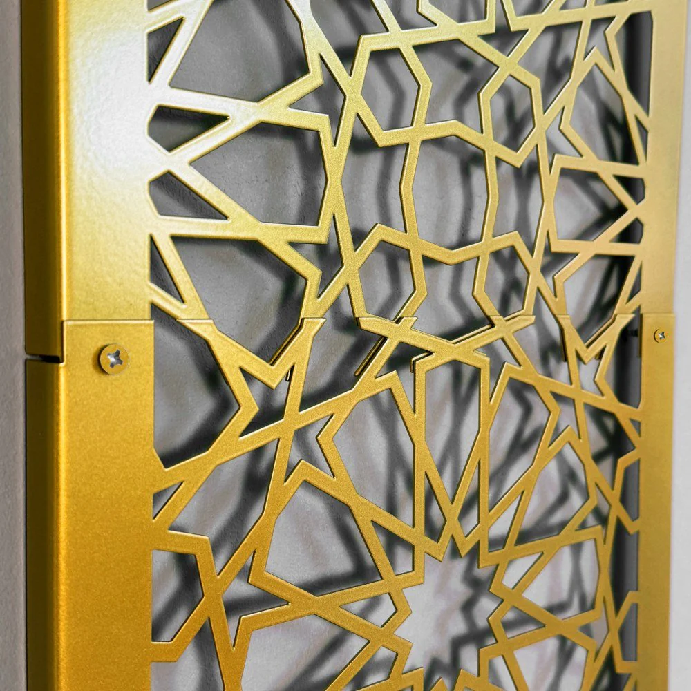 Metal Mihrab for Prayer Room with Islamic Calligraphy Set - Image 19