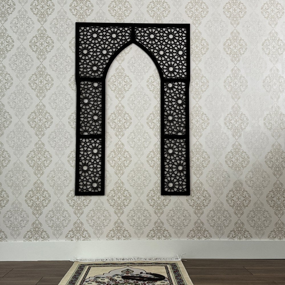 Mihrab Islamic Wall Art - Wood Islamic Home Decor - Image 2