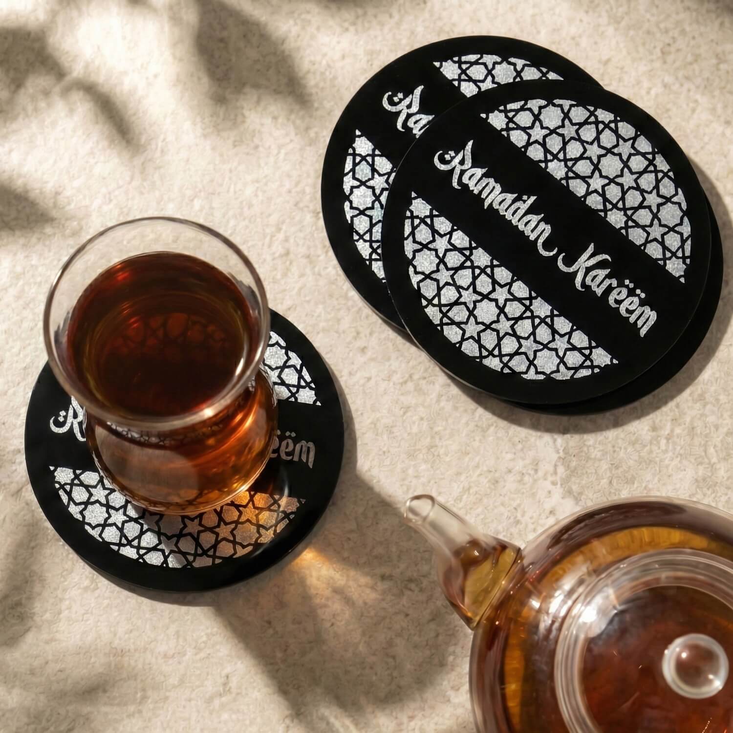 Modern Islamic Acrylic Coasters – Ramadan Table Decor - Image 10
