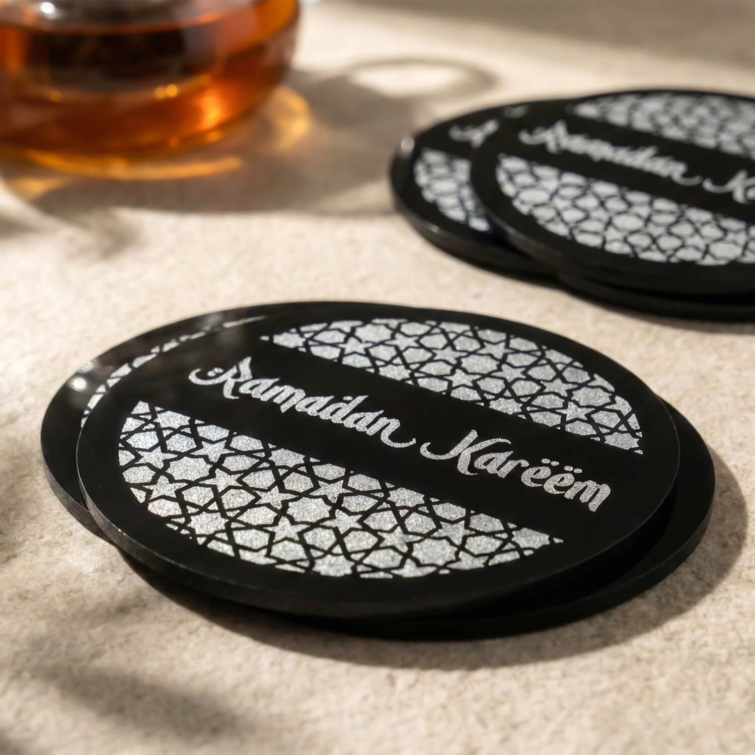 Modern Islamic Acrylic Coasters – Ramadan Table Decor - Image 18