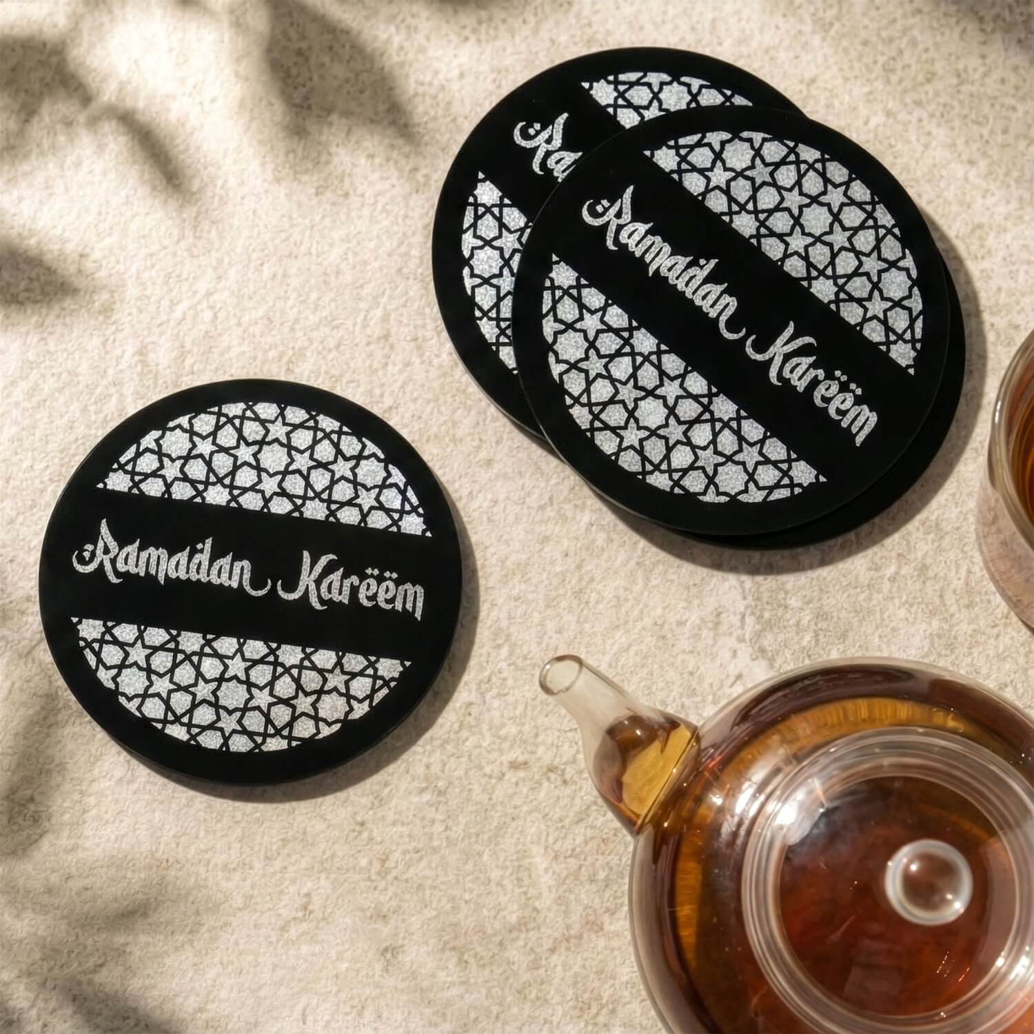 Modern Islamic Acrylic Coasters – Ramadan Table Decor - Image 19