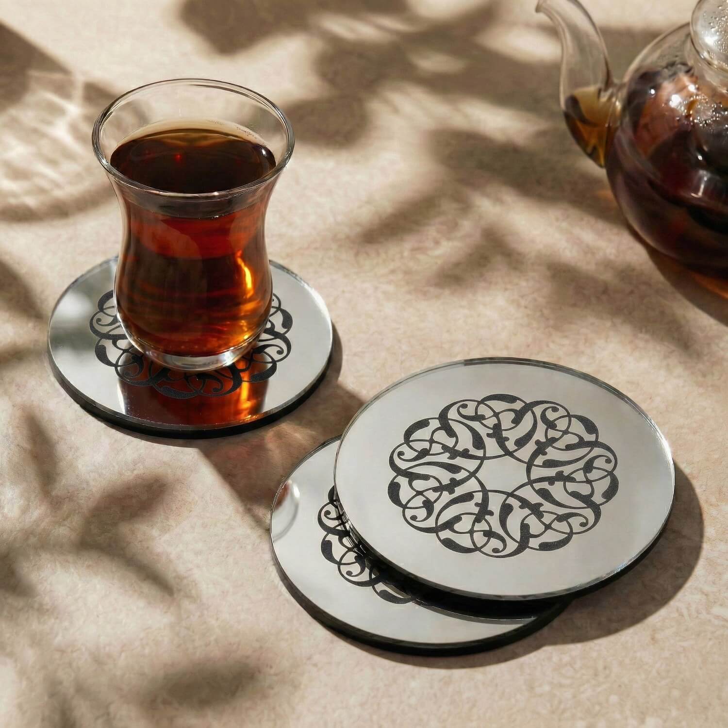 Modern Islamic Acrylic Coasters – Ramadan Table Decor - Image 3