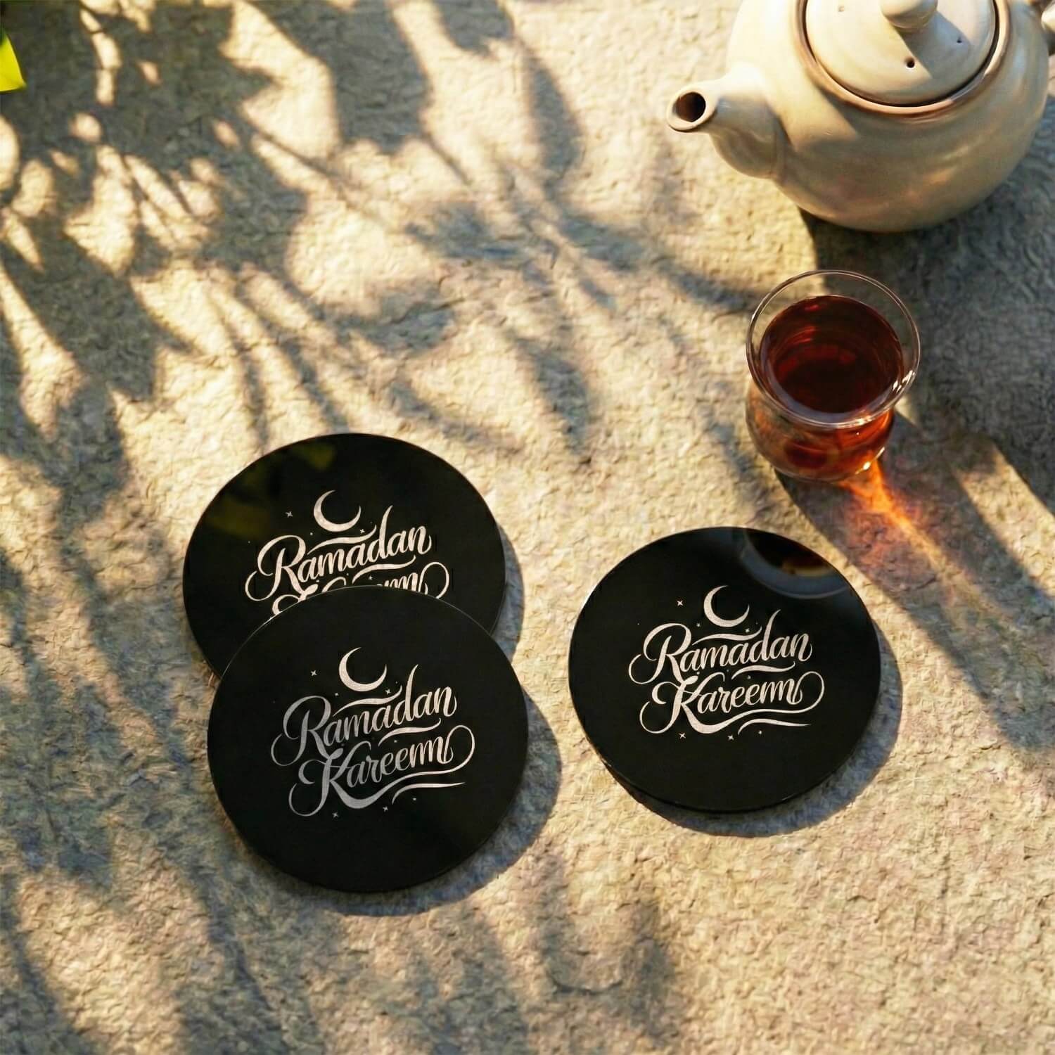 Modern Islamic Acrylic Coasters – Ramadan Table Decor - Image 36