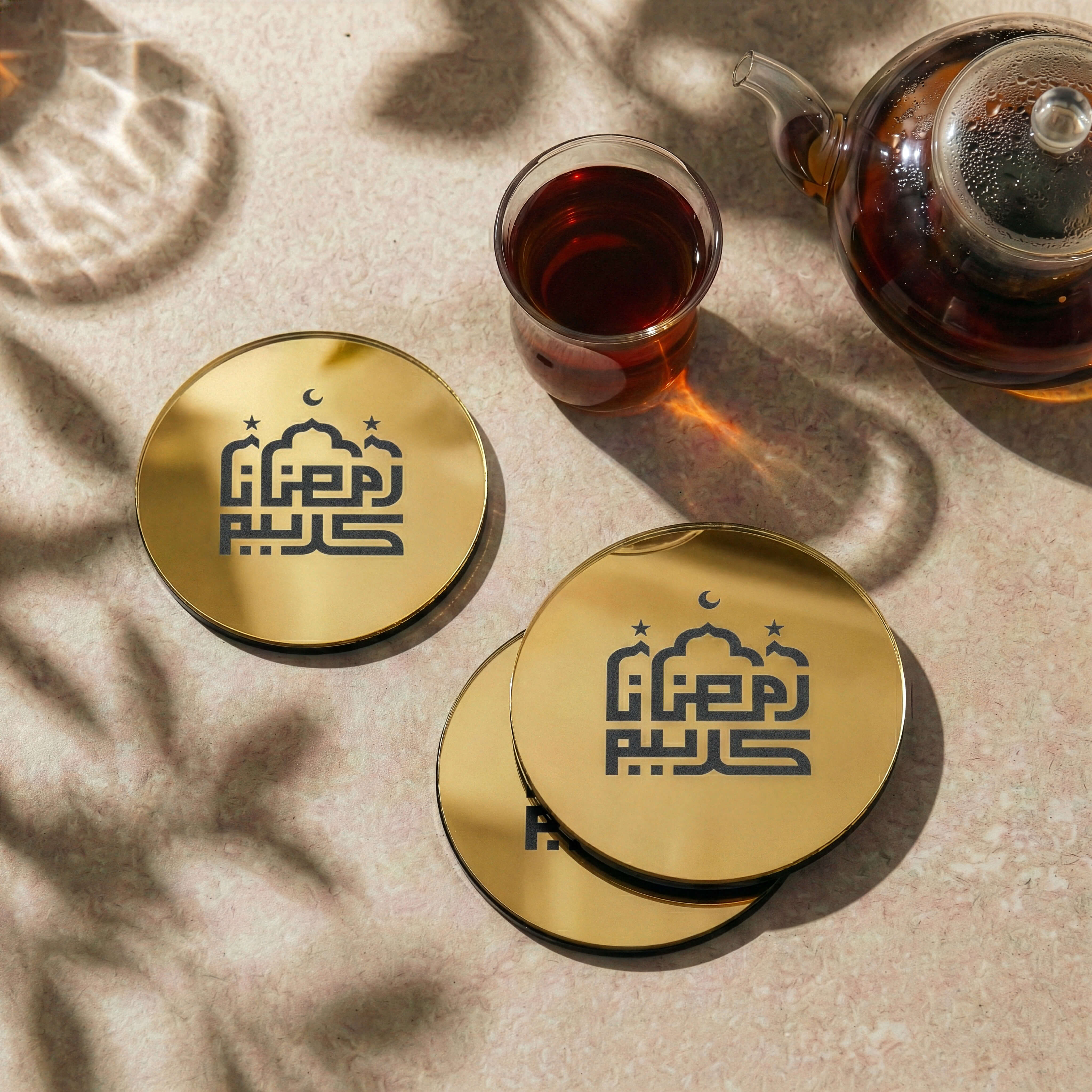 Modern Islamic Acrylic Coasters – Ramadan Table Decor - Image 4