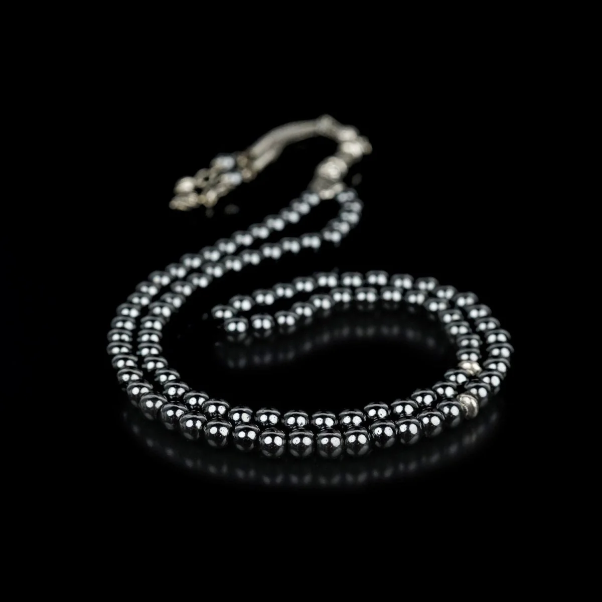Muslim Prayer Beads | Hematite Stone Beads - Islamic Rosary - Image 5