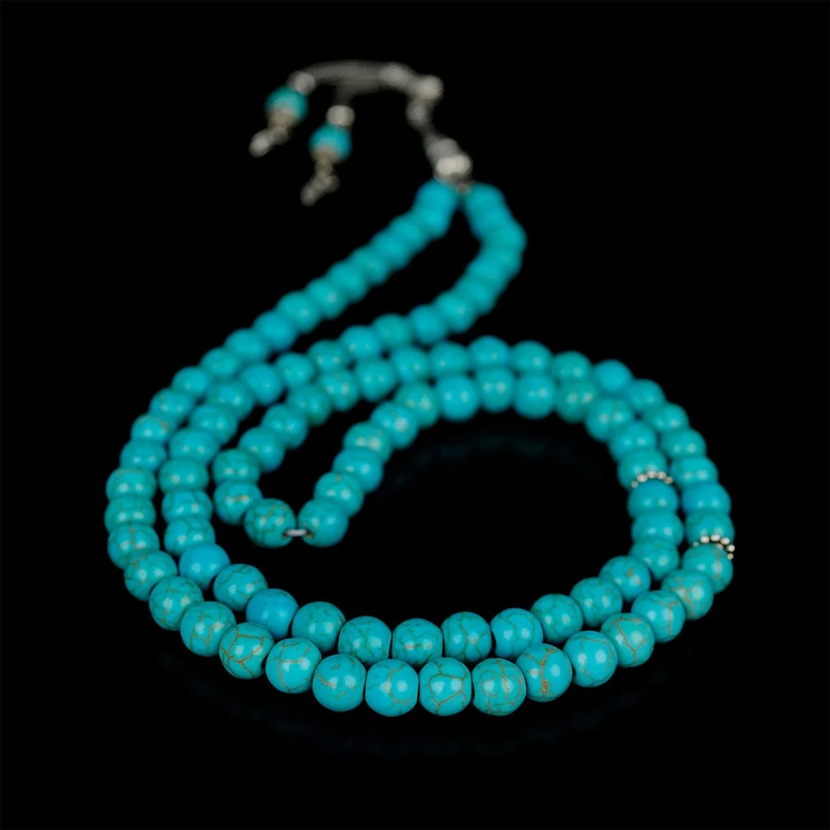 Muslim Prayer Beads - Turquoise Natural Stone Beads Islamic Rosary - Image 2