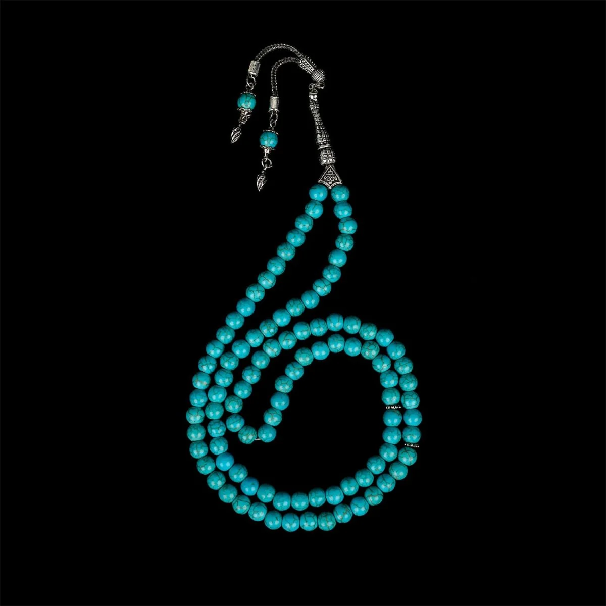 Muslim Prayer Beads - Turquoise Natural Stone Beads Islamic Rosary - Image 5