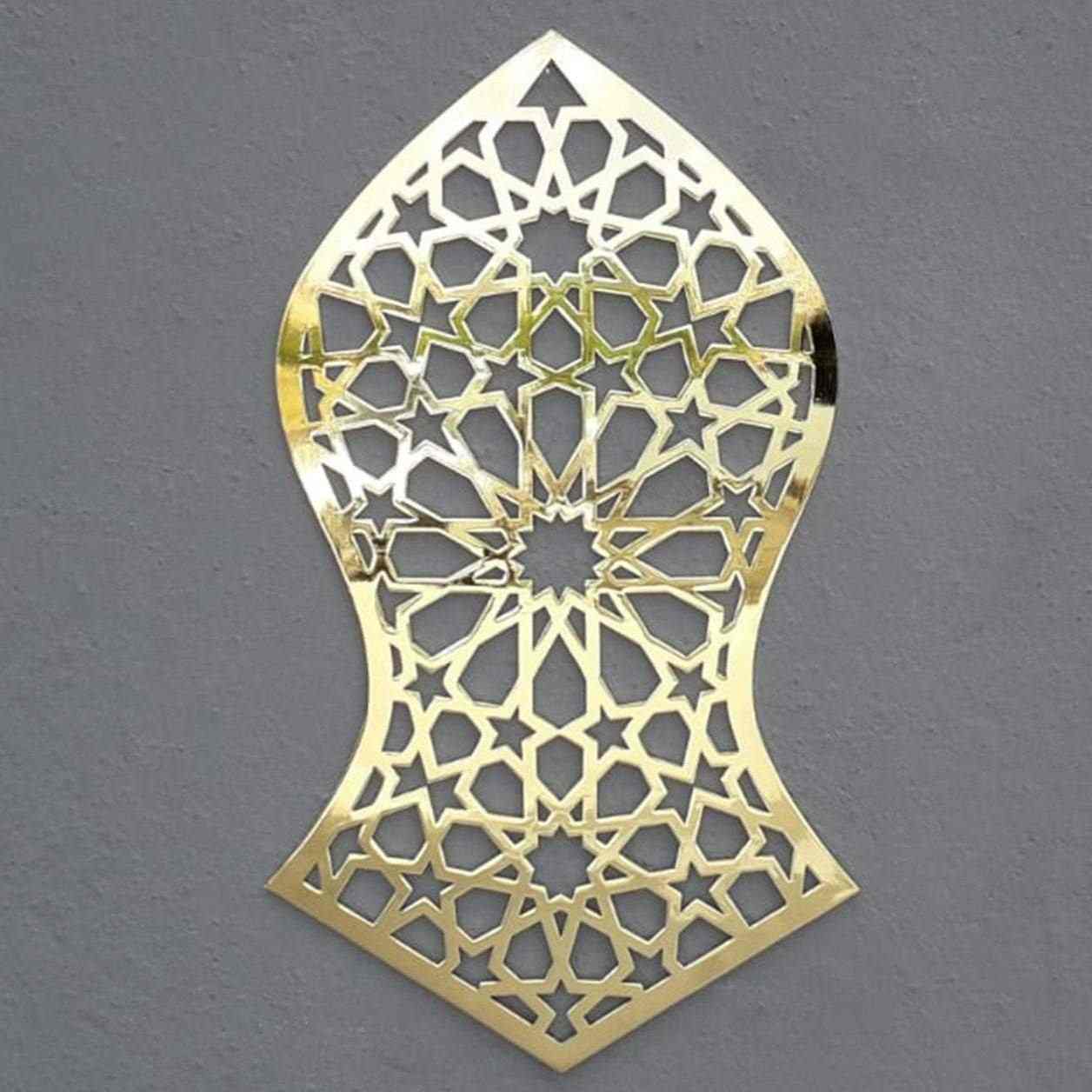 Nalain Shareef Decor, Prophet Muhammad Footprint - Metal Islamic Wall Art - Image 6