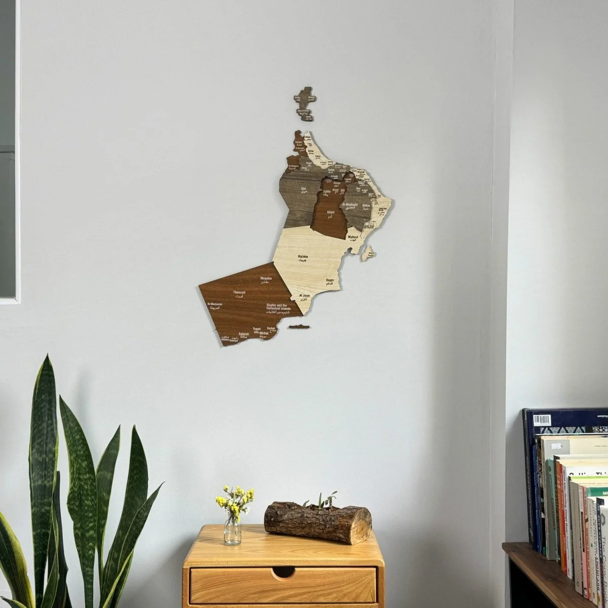 Oman Map Wood Art Wall Decor - 3D Wood Maps - Image 4