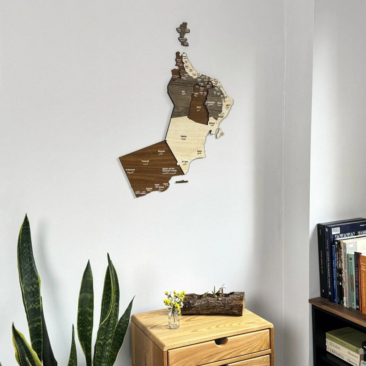Oman Map Wood Art Wall Decor - 3D Wood Maps - Image 7