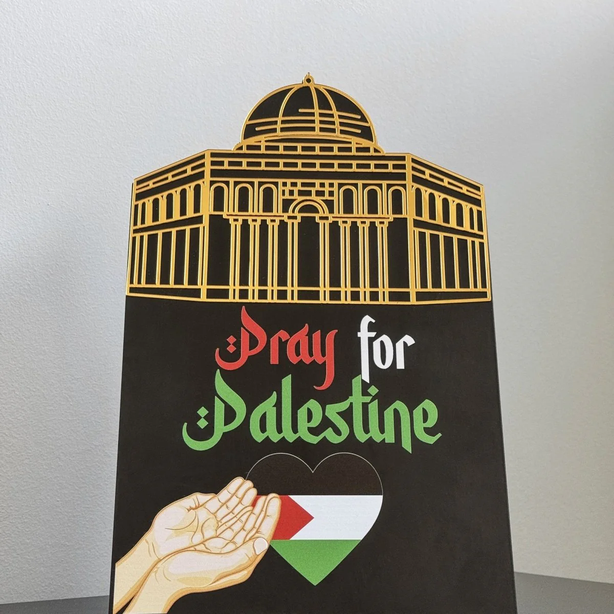 Palestine Flag Table Top (Metal) - Al-Aqsa Mosque The Dome of the Rock: Symbol of Palestine - Image 4
