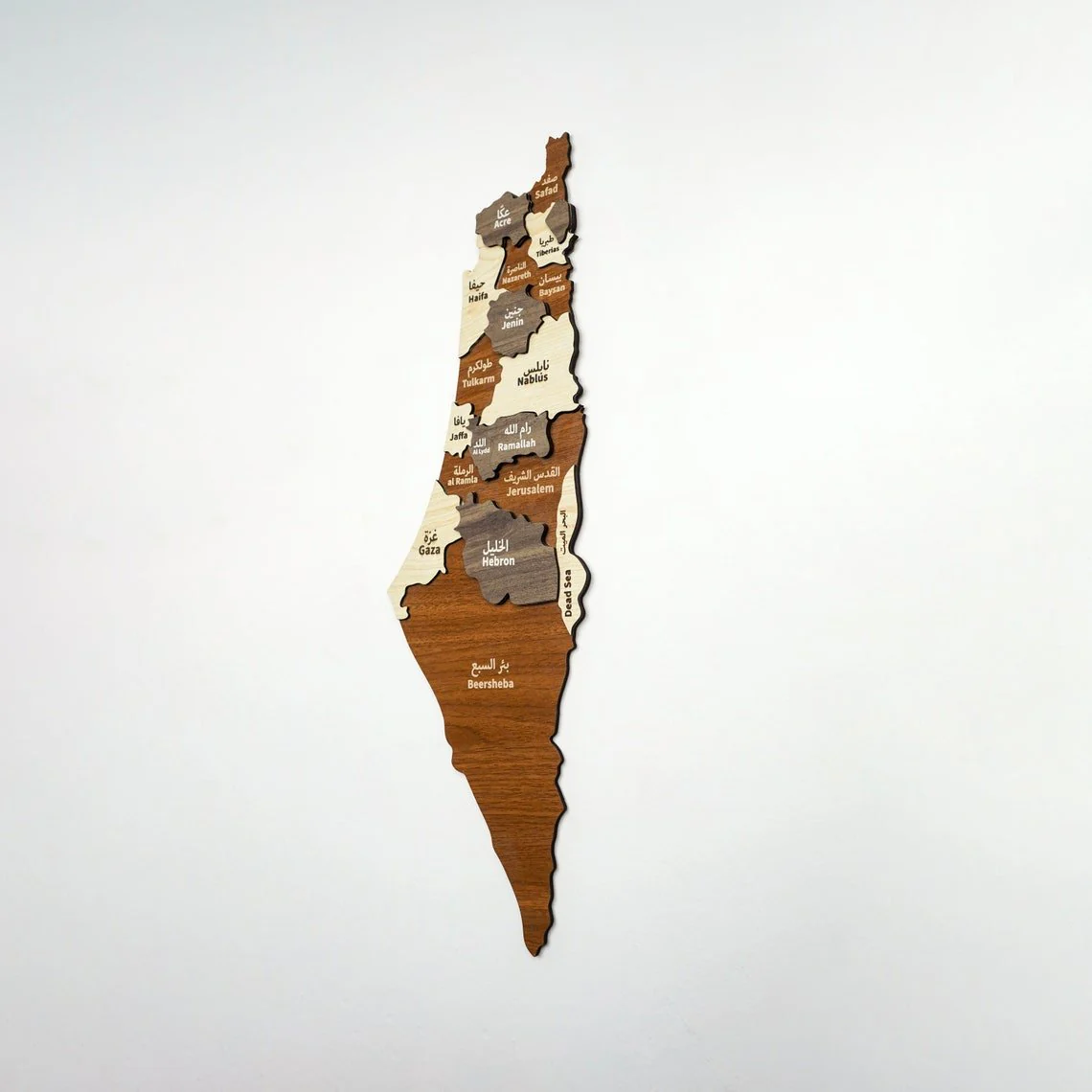 Palestine Wooden Wall Map Islamic Wall Art Decor - Image 12