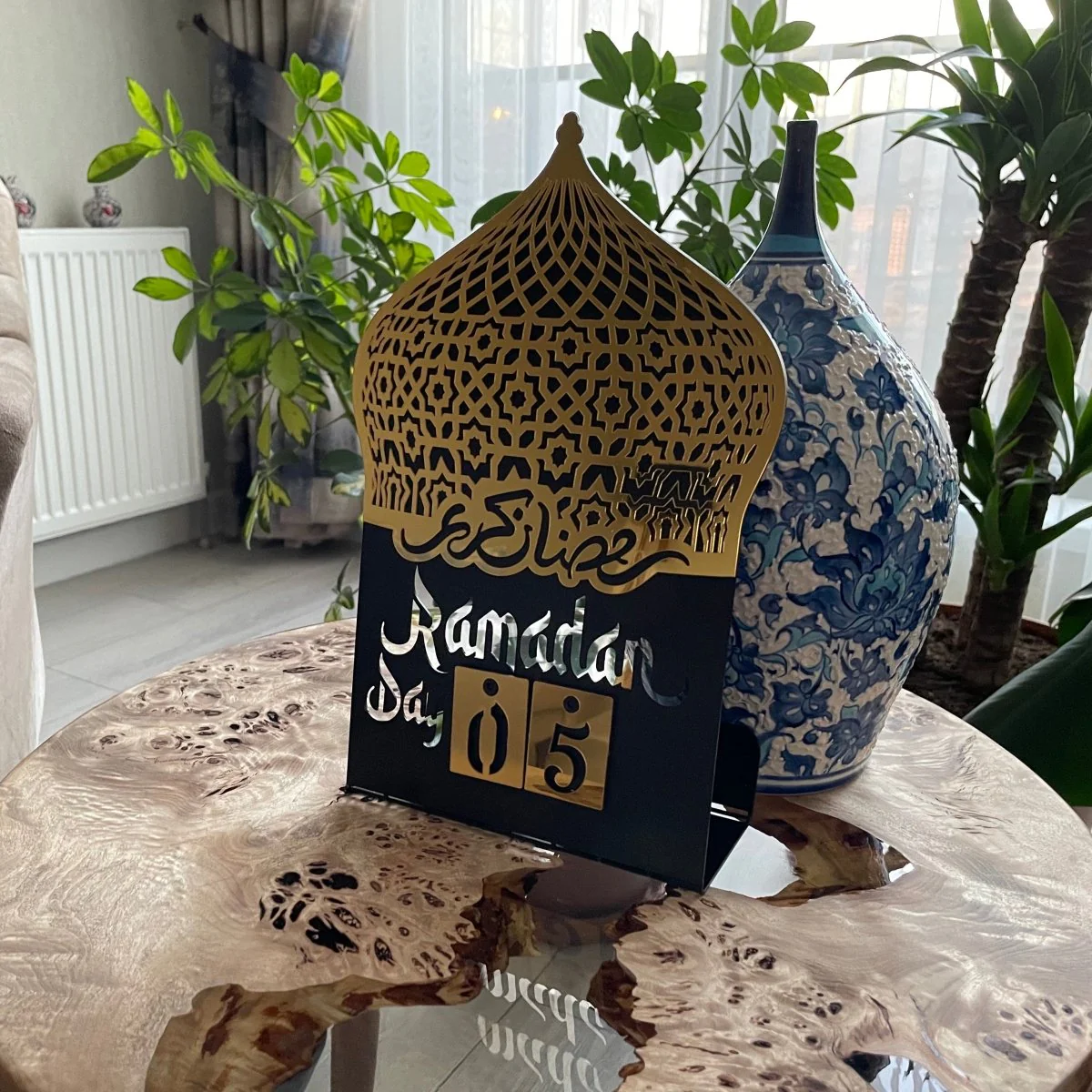 Ramadan Calendar | Acrylic Metal Islamic Table Decor - Islamic Gift - Image 12