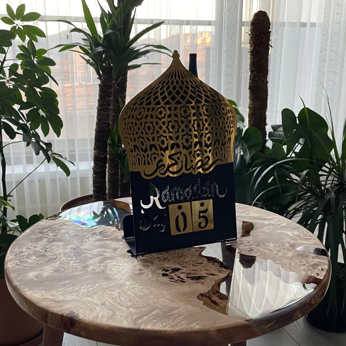 Ramadan Calendar | Acrylic Metal Islamic Table Decor - Islamic Gift - Image 19